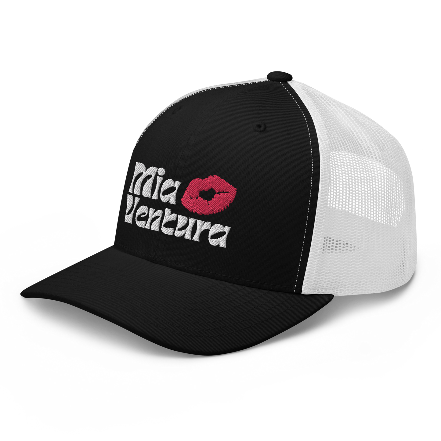 Mia Ventura Embroidered Trucker Cap